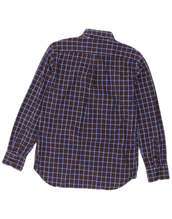 Camicia da uomo Harmont & Blaine piccola in cotone a quadri blu navy