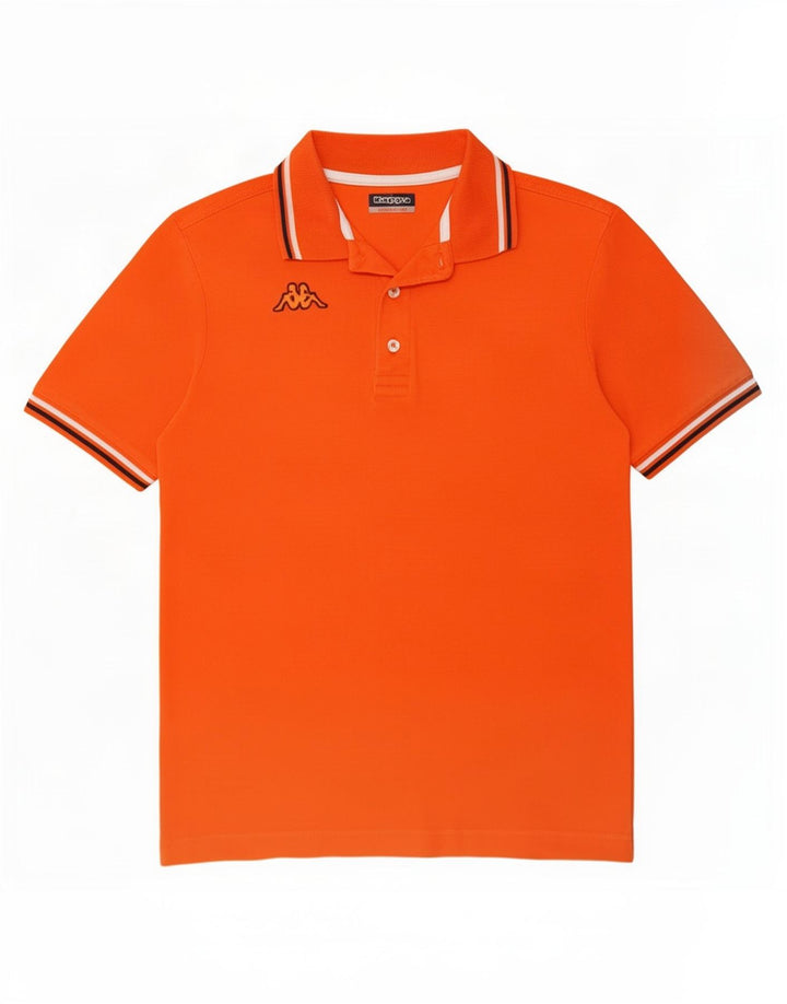 Polo Kappa Uomo Cotone Arancione Medio