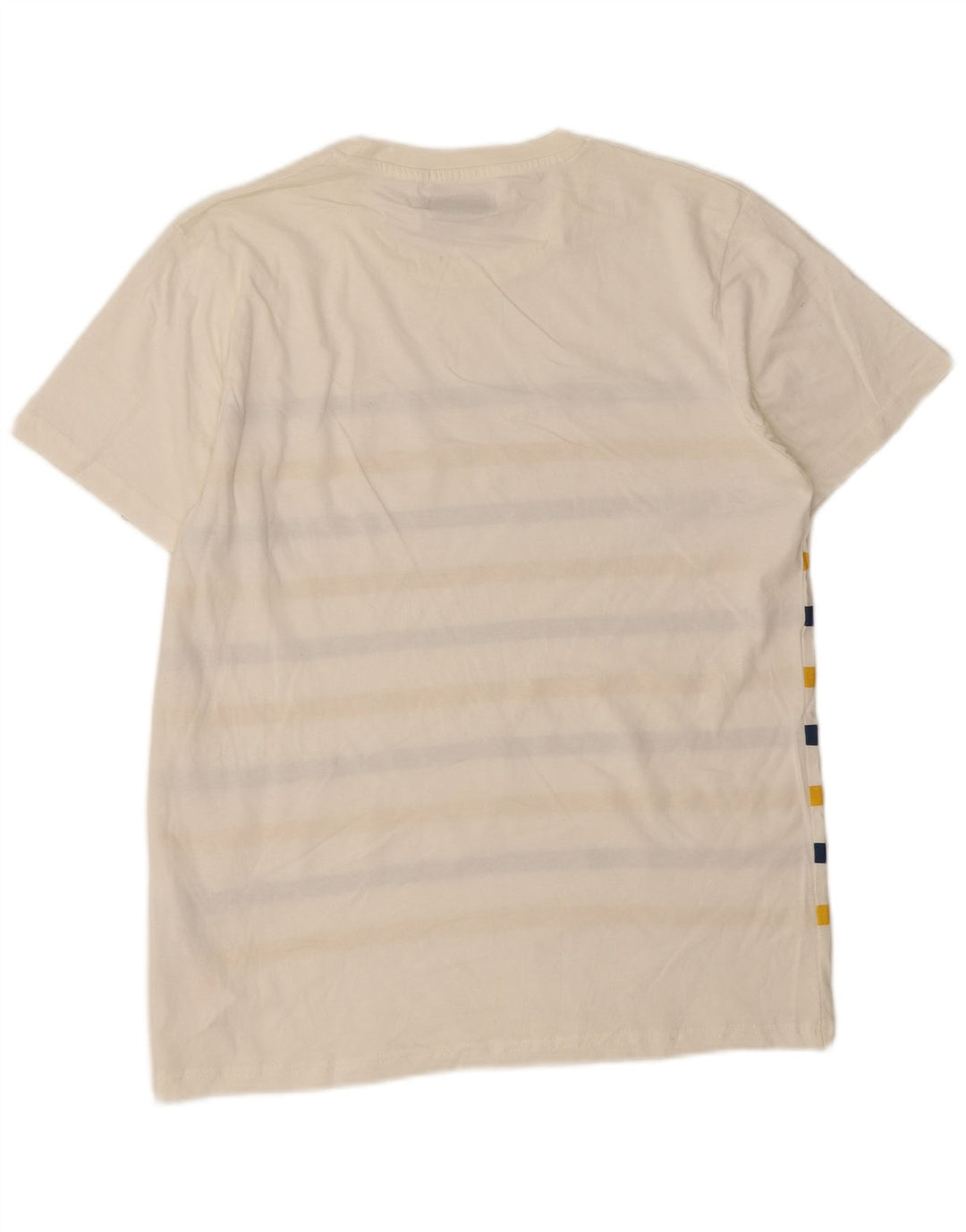 JACK & JONES T-shirt da uomo grande in cotone a righe bianche