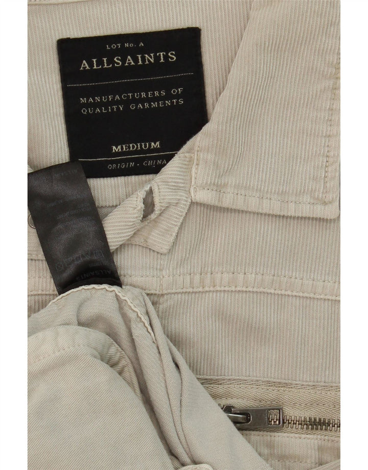 ALL SAINTS Mens Corduroy Jacket UK 38 Medium Grey Cotton Vintage All Saints and Second-Hand All Saints from Messina Hembry 