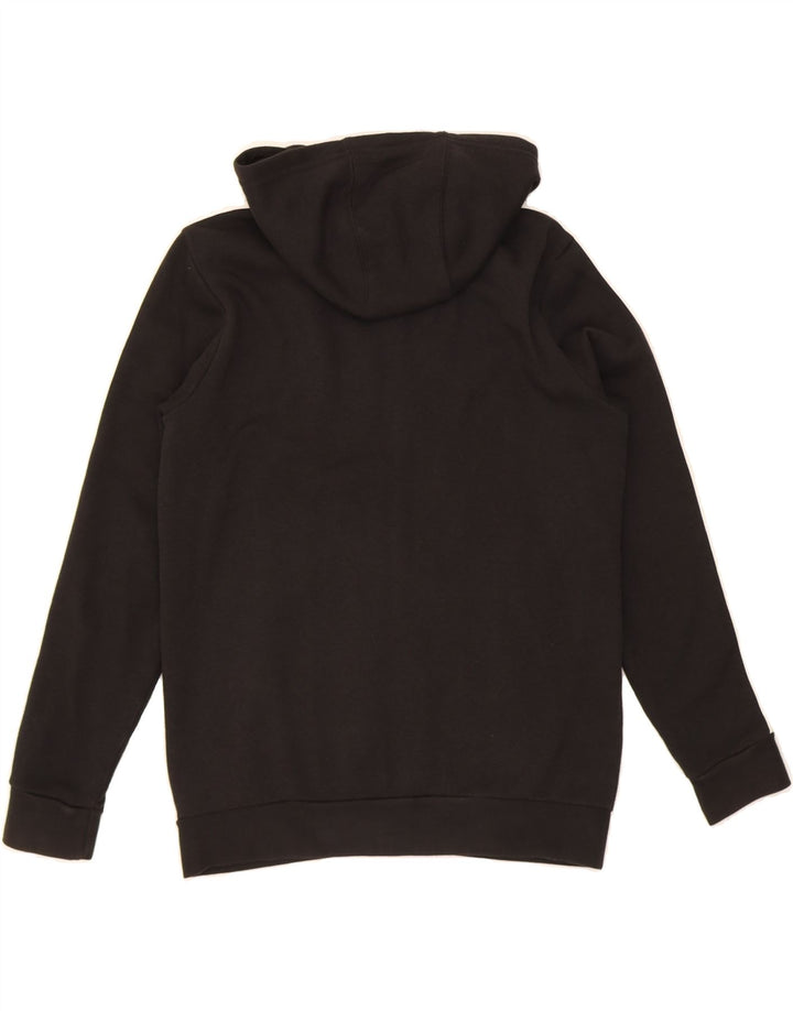 ADIDAS Boys Zip Hoodie Sweater 13-14 Years Black Polyester Vintage Adidas and Second-Hand Adidas from Messina Hembry 