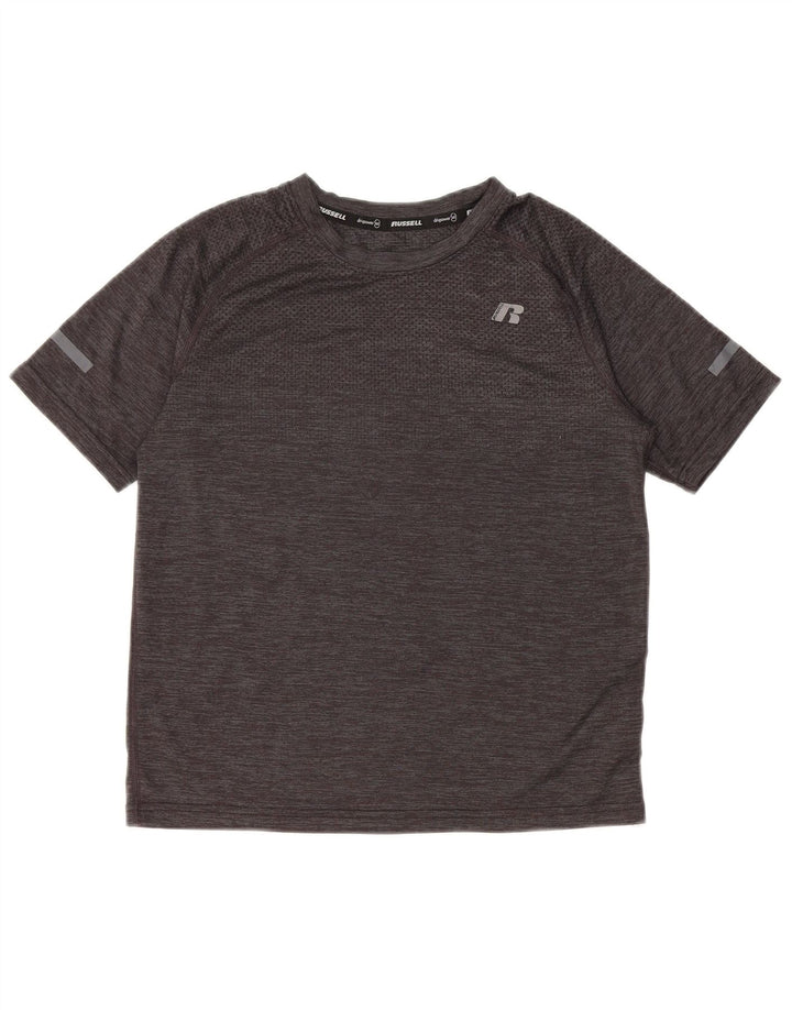 Maglietta RUSSELL ATHLETIC per ragazze Dri-Power 10-11 anni, grande grigia