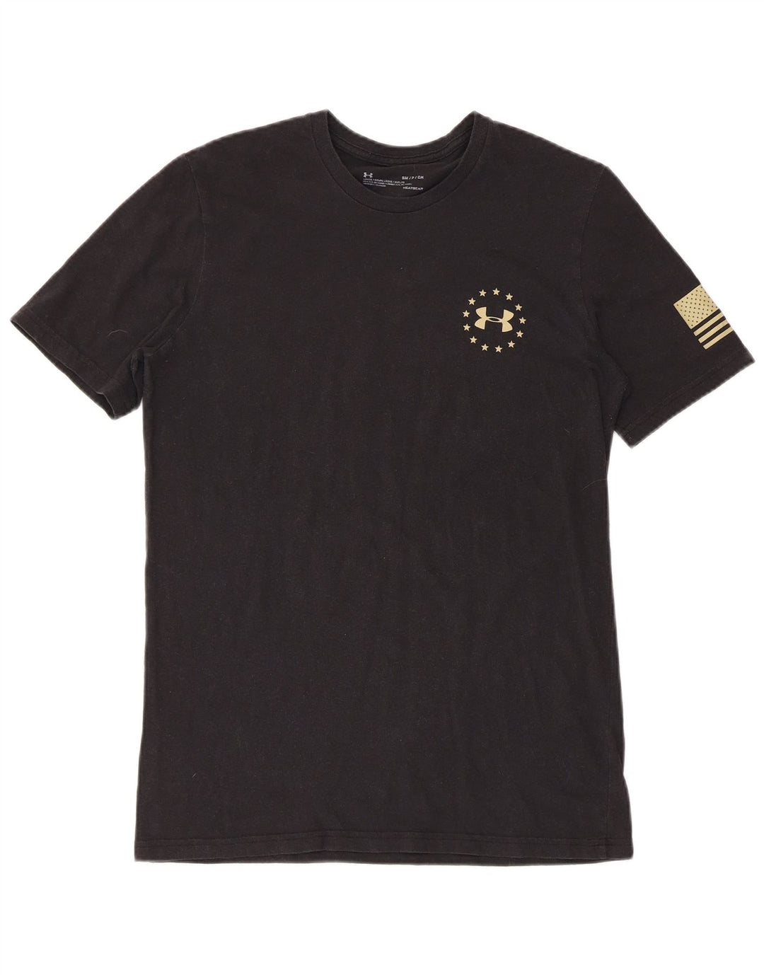 T-shirt grafica da uomo UNDER ARMOUR Heat Gear Top piccola nera