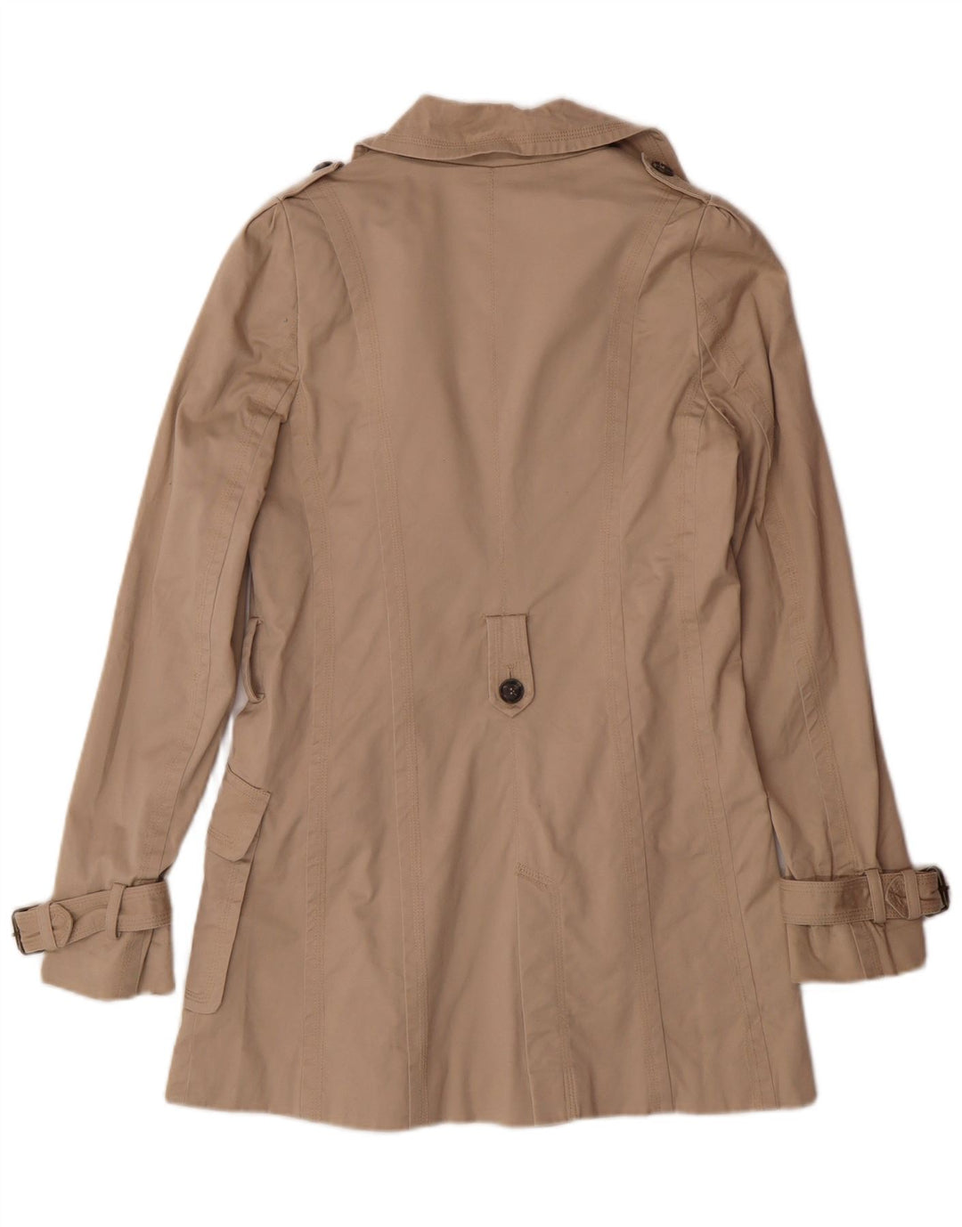 Trench da Donna ZARA UK 10 Piccolo Cotone Beige