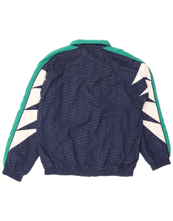 Giacca da tuta da uomo Puma Medium Blu Navy Colourblock in poliammide