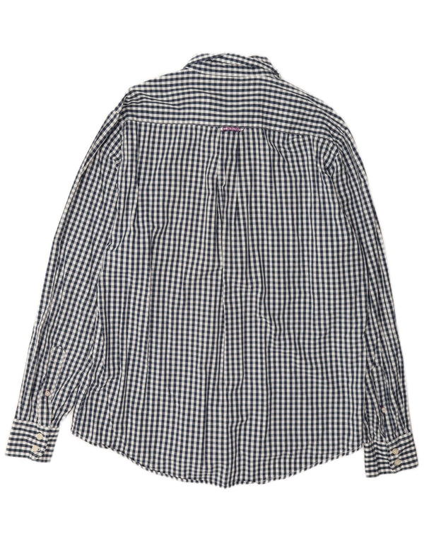 Crew Clothing Camicia da uomo dalla vestibilità classica, grande in cotone a quadretti blu