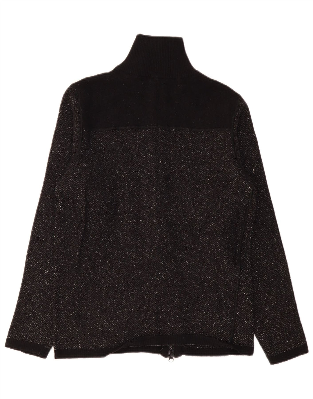 Maglione cardigan da donna Armani Jeans UK 10 Small Black Chevron