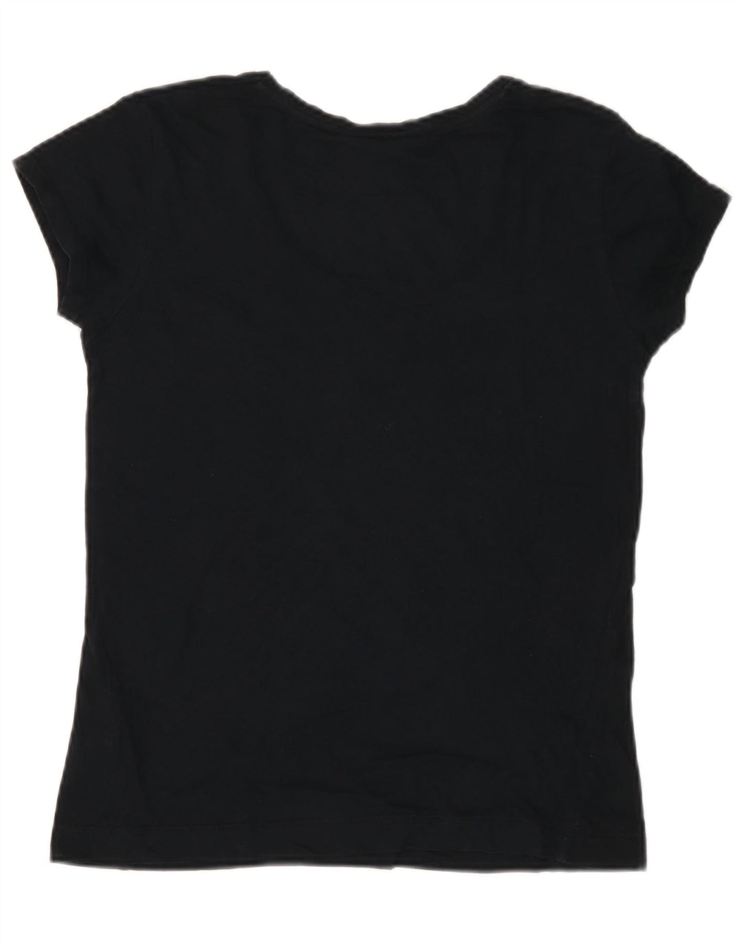 Maglietta grafica da donna Lee Top UK 12 cotone medio blu navy