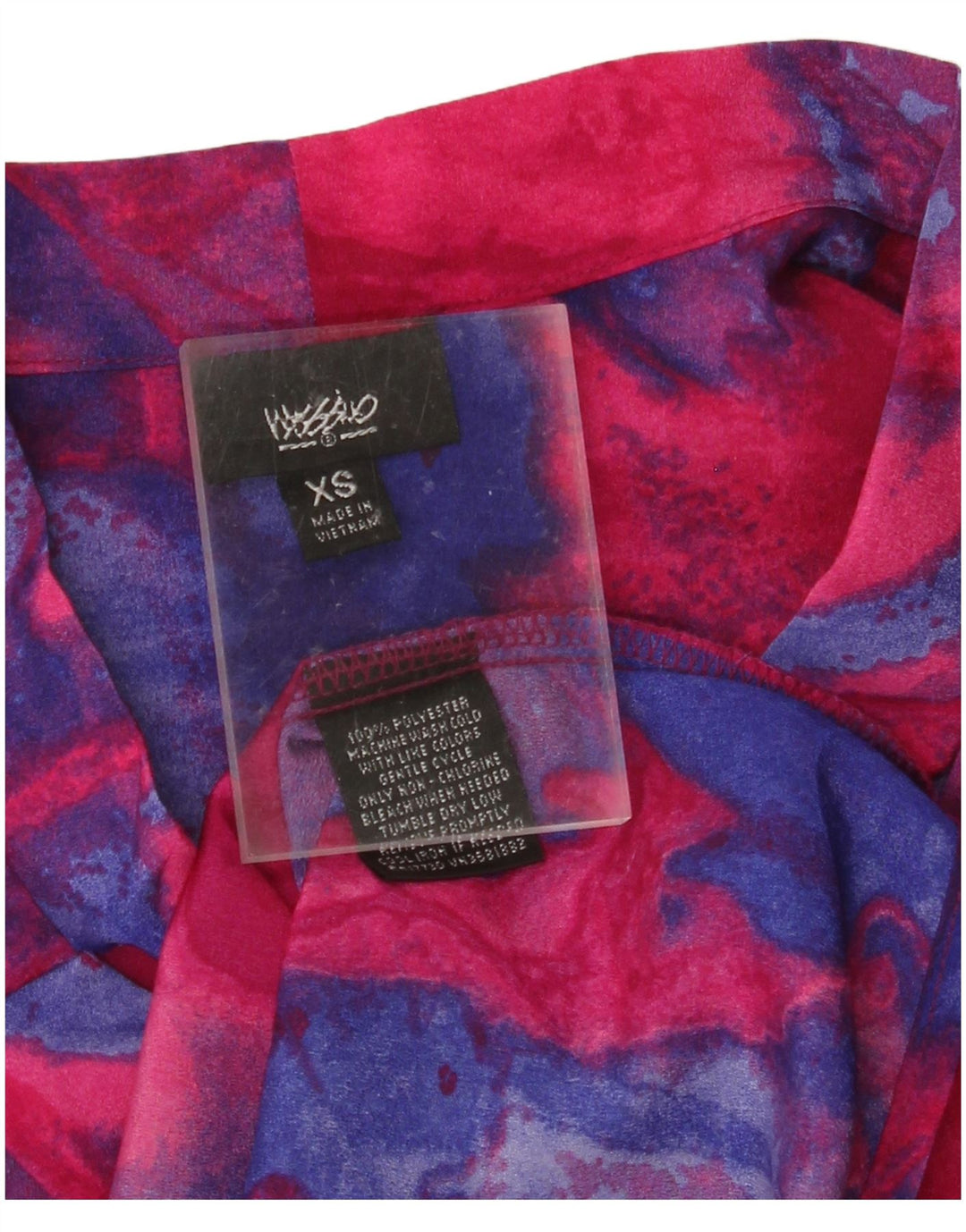 MOSSIMO Camicetta a camicia lunga oversize da donna UK 6 XS multicolore