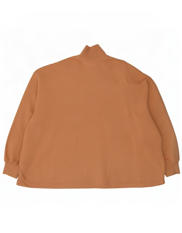 Felpa Nike Uomo con zip e collo maglione XL in cotone marrone