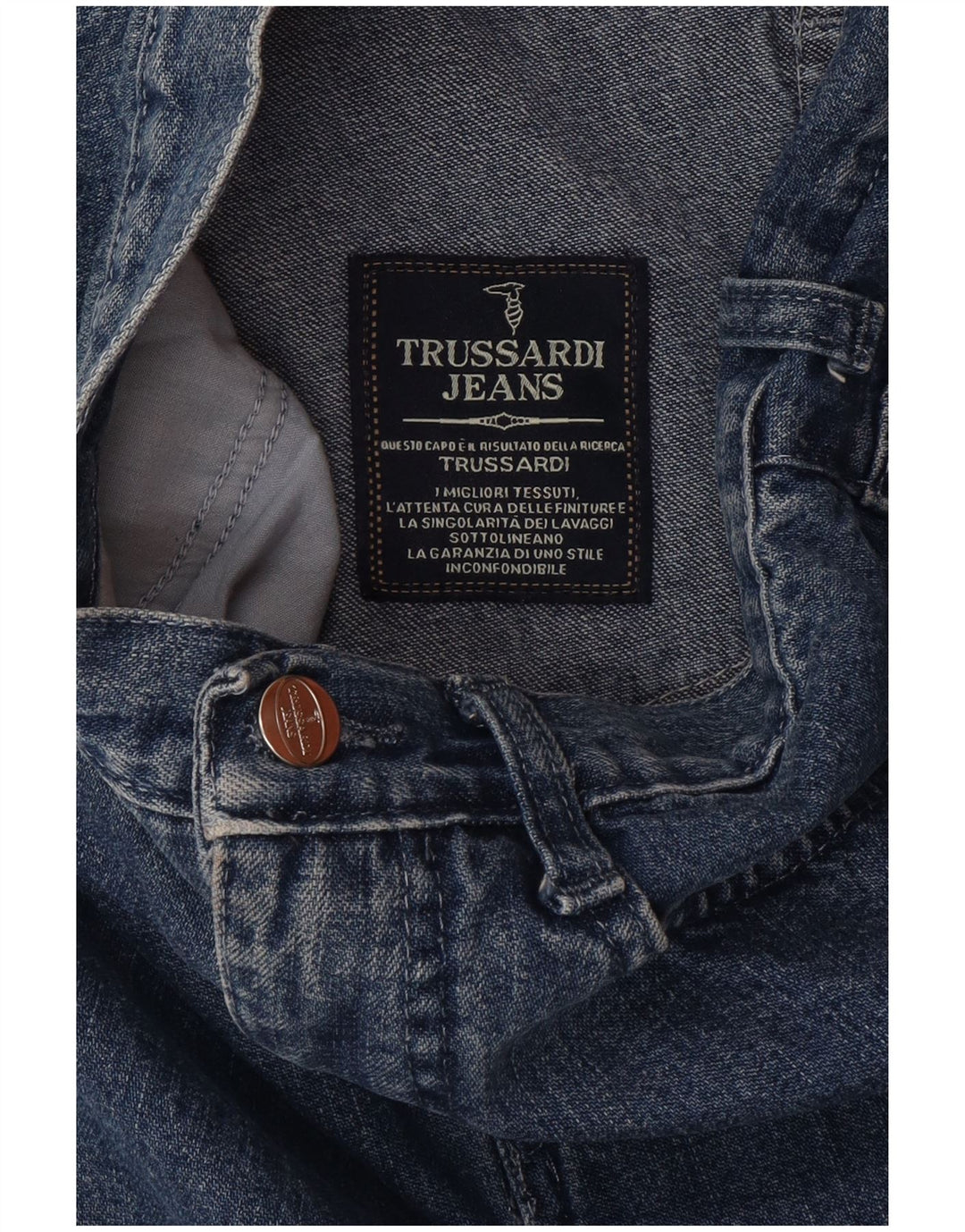 Gonna Trussardi Donna Denim W26 Small Blu