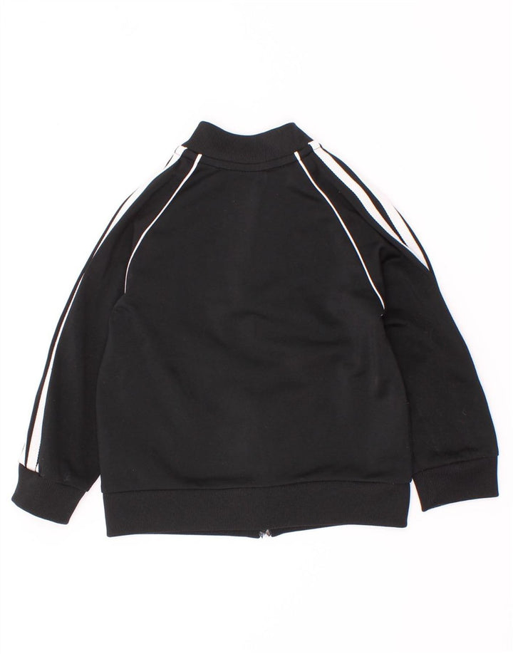 Giacca da tuta da bambino Adidas da bambino 9-12 mesi in poliestere nero