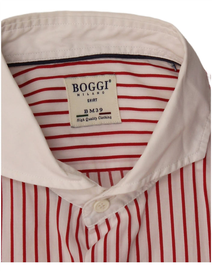 Camicia da uomo BOGGI 2XL Gessato rosso