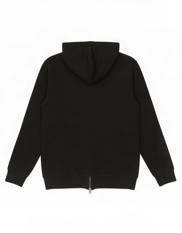 Maglione con cappuccio e zip per bambini Lotto 11-12 anni in cotone nero