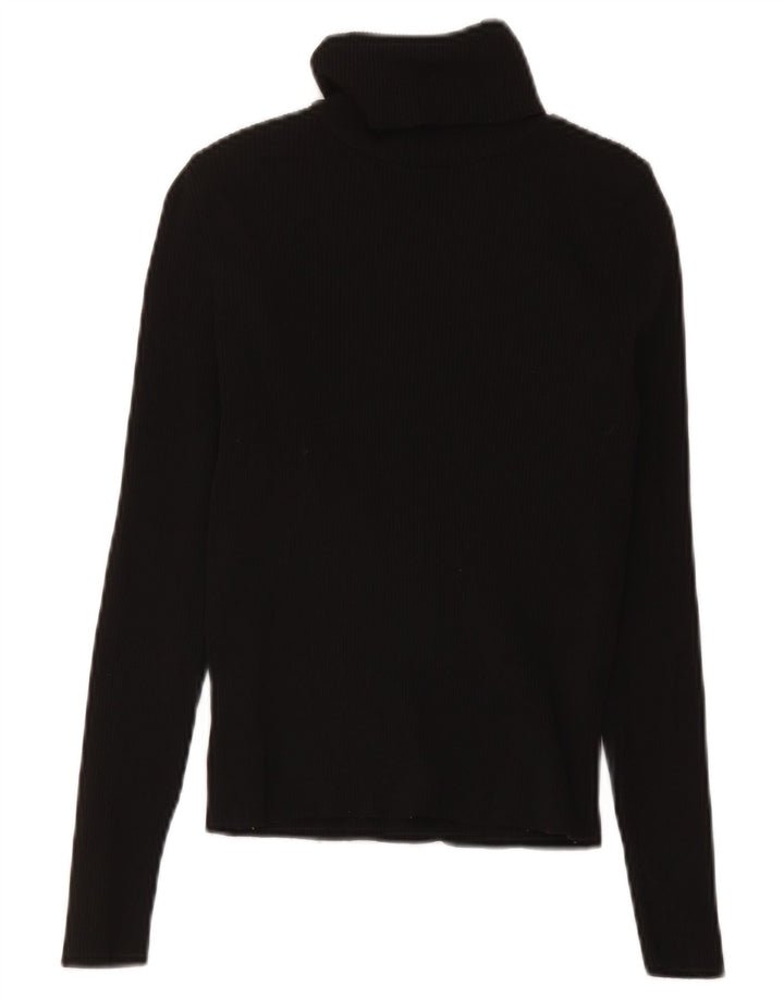 Maglione maglione a collo alto da donna Zara UK 8 piccolo nero in poliammide