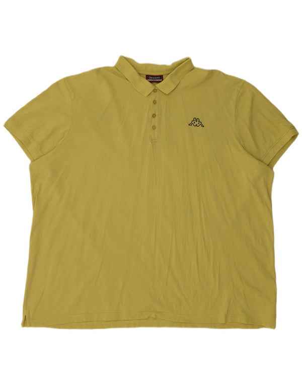 Polo da uomo KAPPA 6XL in cotone giallo
