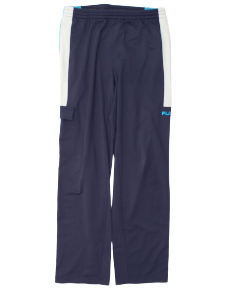 Pantaloni da tuta da uomo Fila IT 50 Medium Blu Navy Colourblock Poliestere