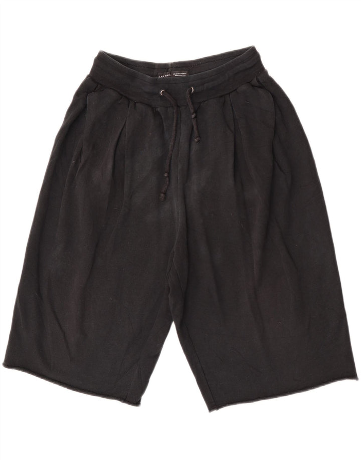Pantaloncini sportivi Bermuda da uomo Zara medi neri