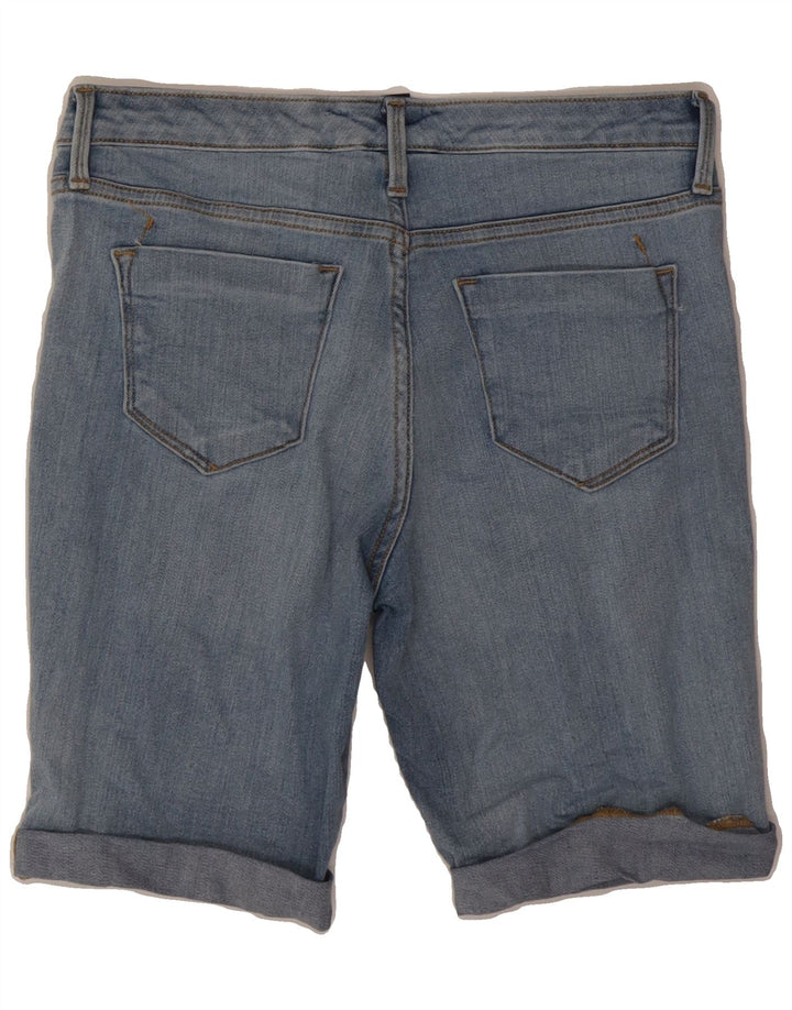 MOSSIMO Womens Mid Rise Bermuda Denim Shorts US 6 Medium W28  Blue Cotton Vintage Mossimo and Second-Hand Mossimo from Messina Hembry 
