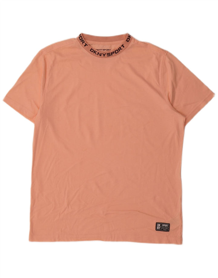 T-shirt grafica da uomo Dkny Top grande in cotone rosa