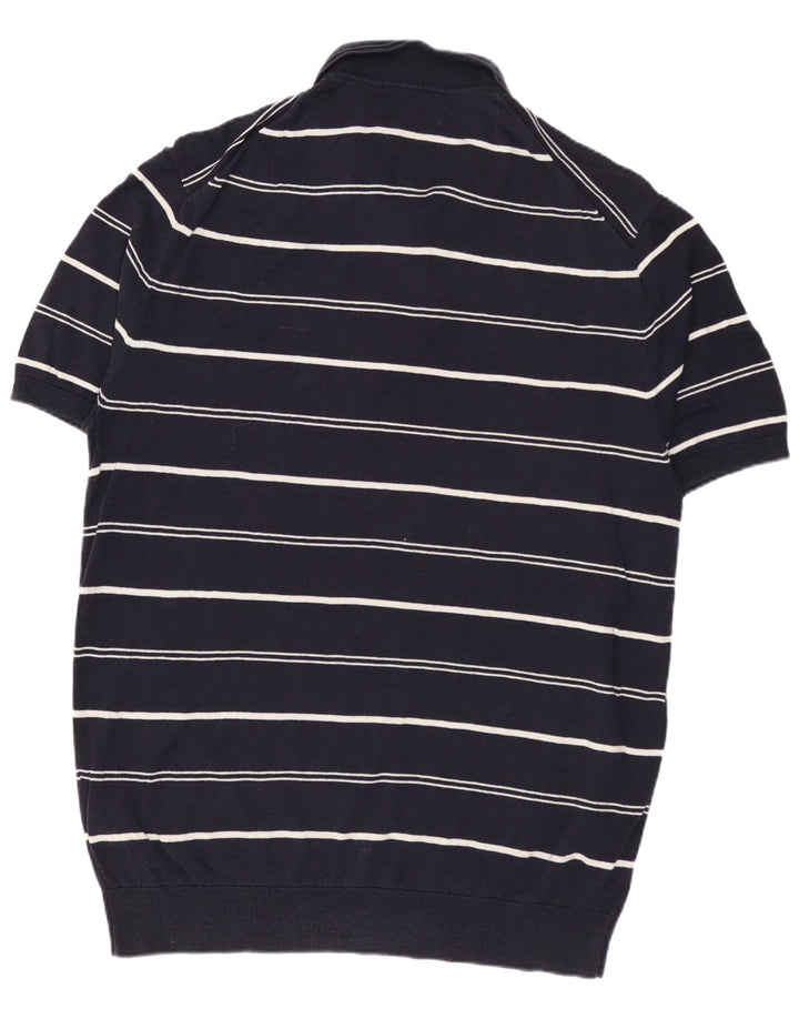 MARKS & SPENCER Maglione da uomo con collo alto autografo grande blu navy