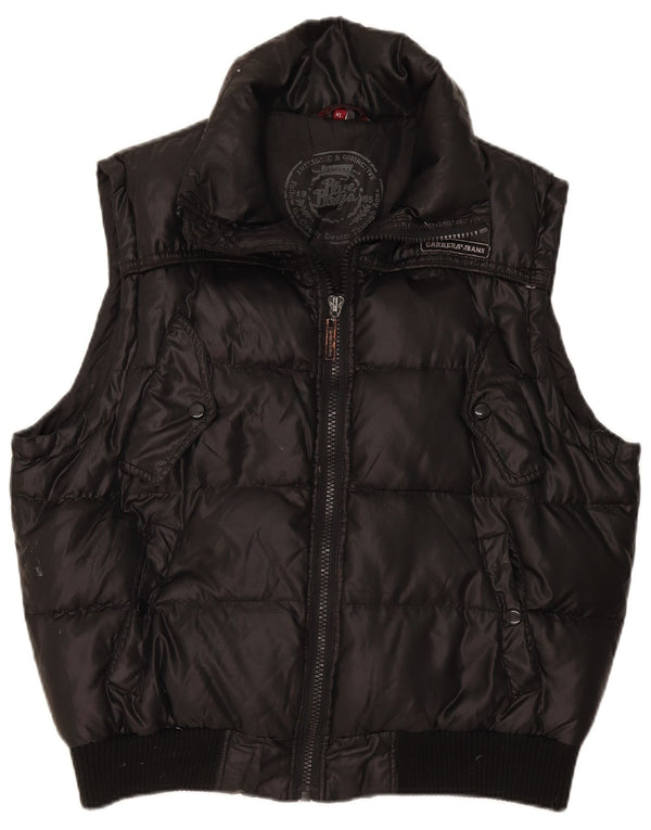 Gilet imbottito da uomo Carrera UK 42 XL poliestere nero