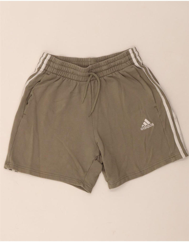 Pantaloncini sportivi da uomo Adidas Medi in cotone kaki