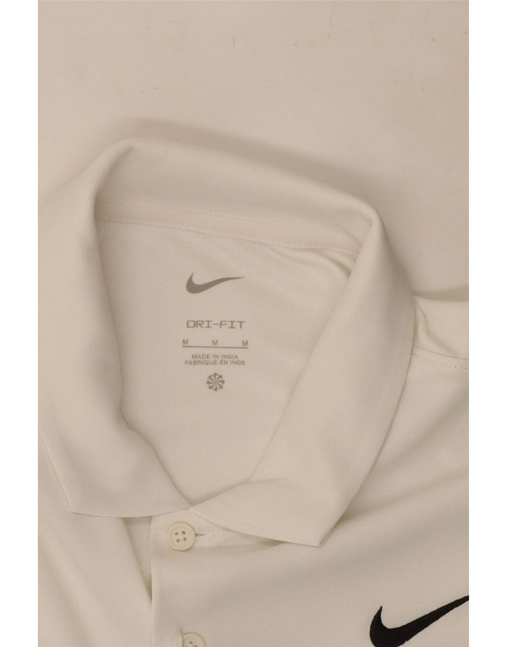 Polo Nike Dri Fit da uomo di colore bianco medio