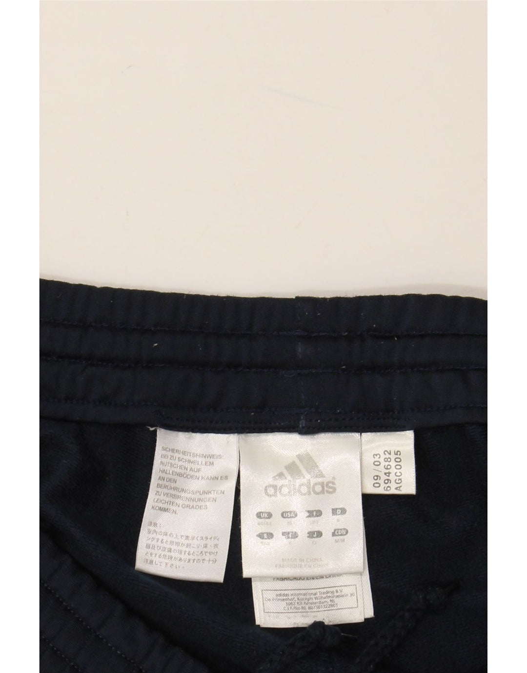Pantaloni da tuta da uomo ADIDAS XL poliestere blu navy