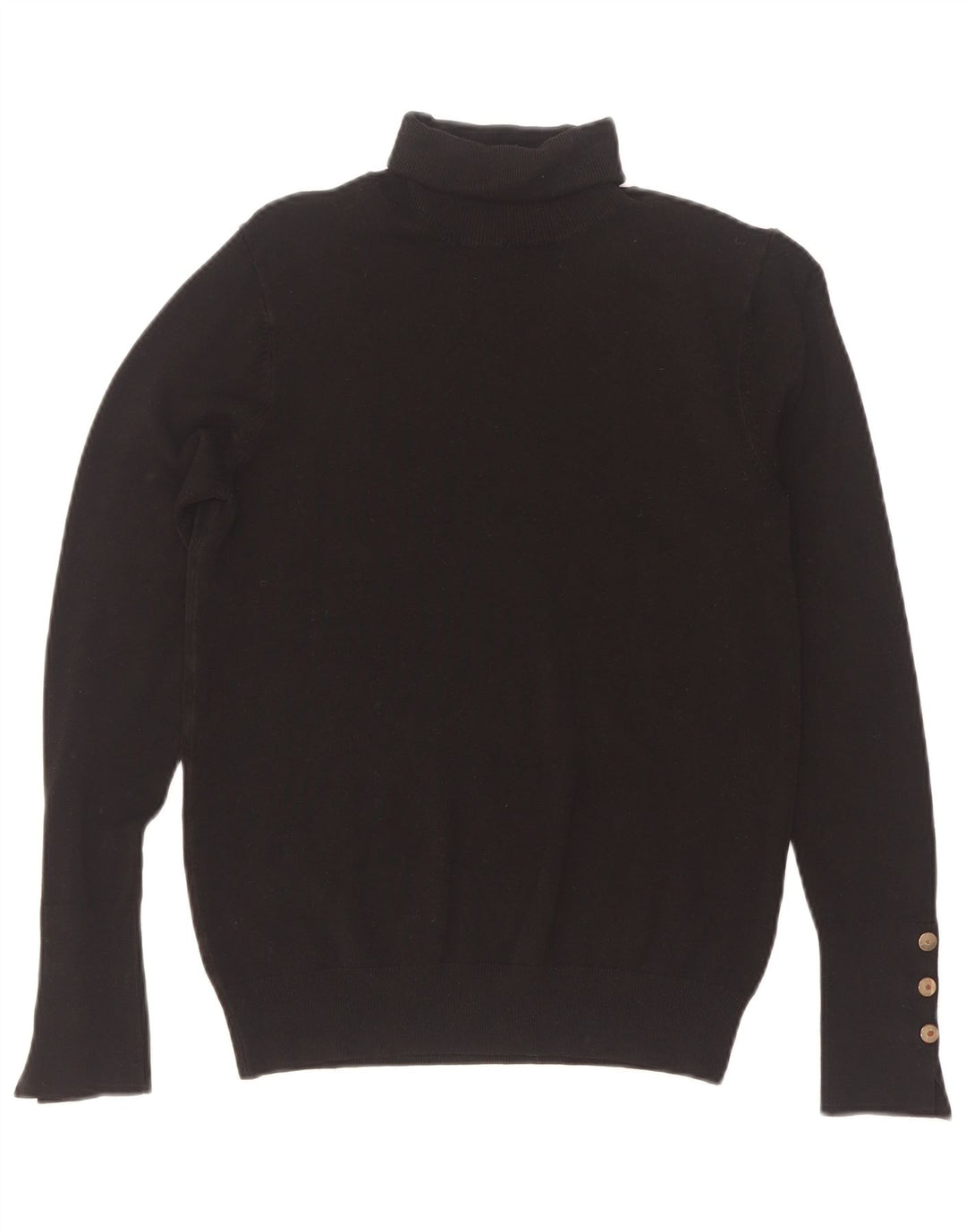 Maglione maglione a collo alto da donna Zara UK 12 medio nero