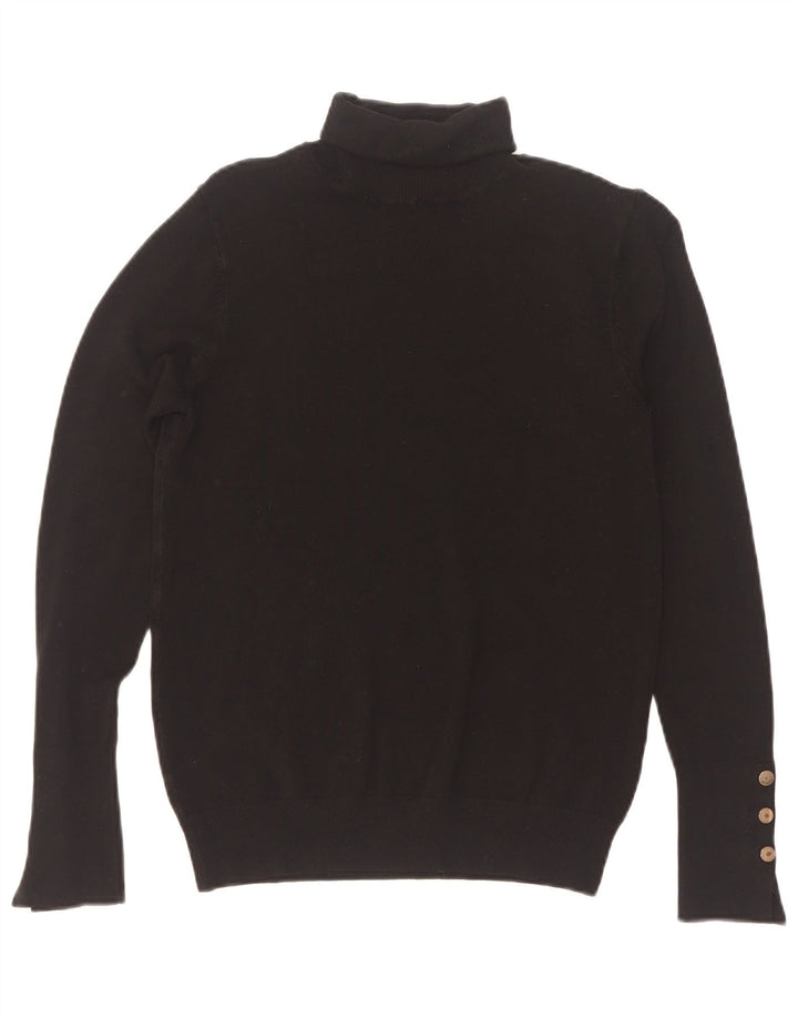 Maglione maglione a collo alto da donna Zara UK 12 medio nero