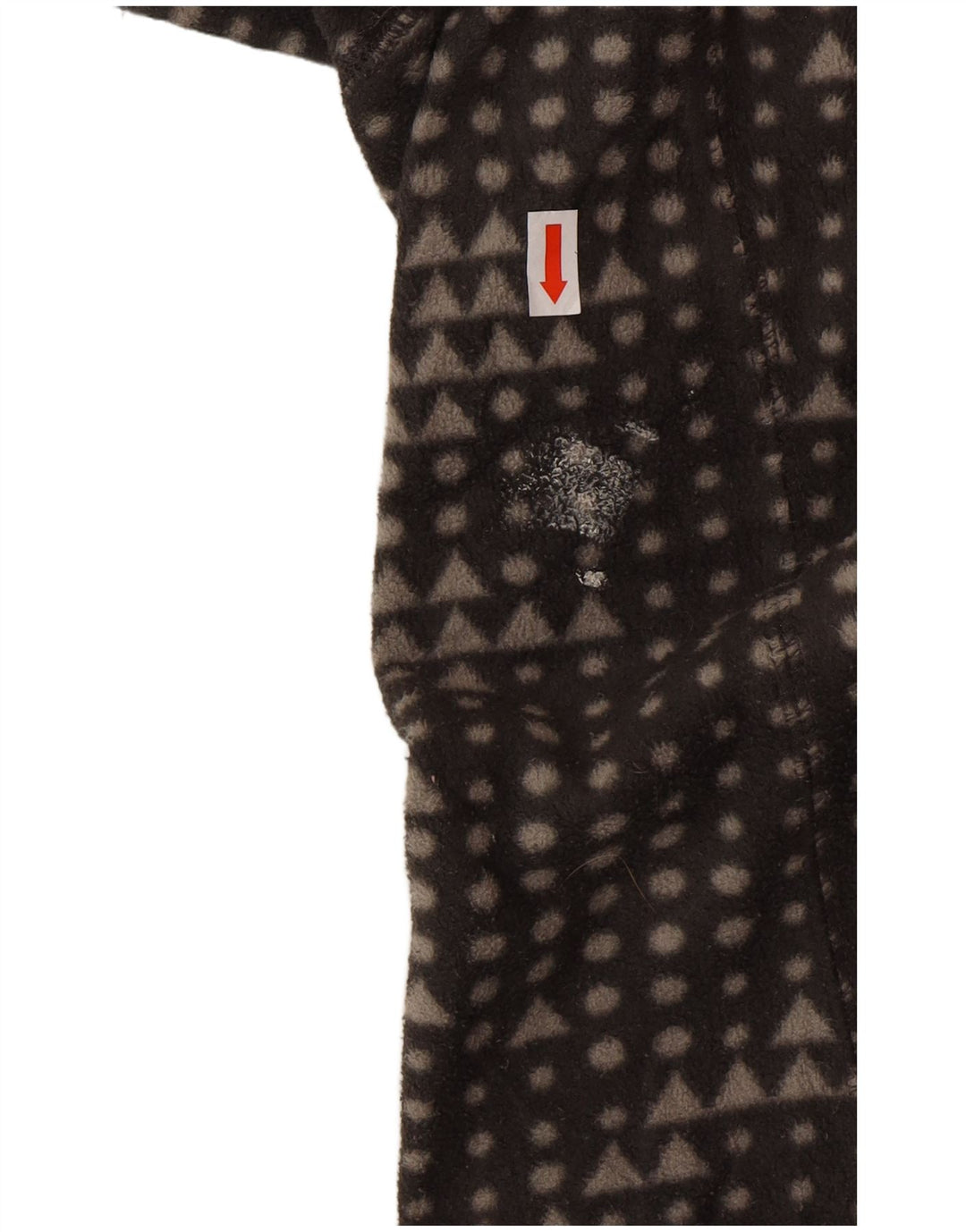 Giacca in pile da donna Eddie Bauer UK 14 Poliestere geometrico grigio medio