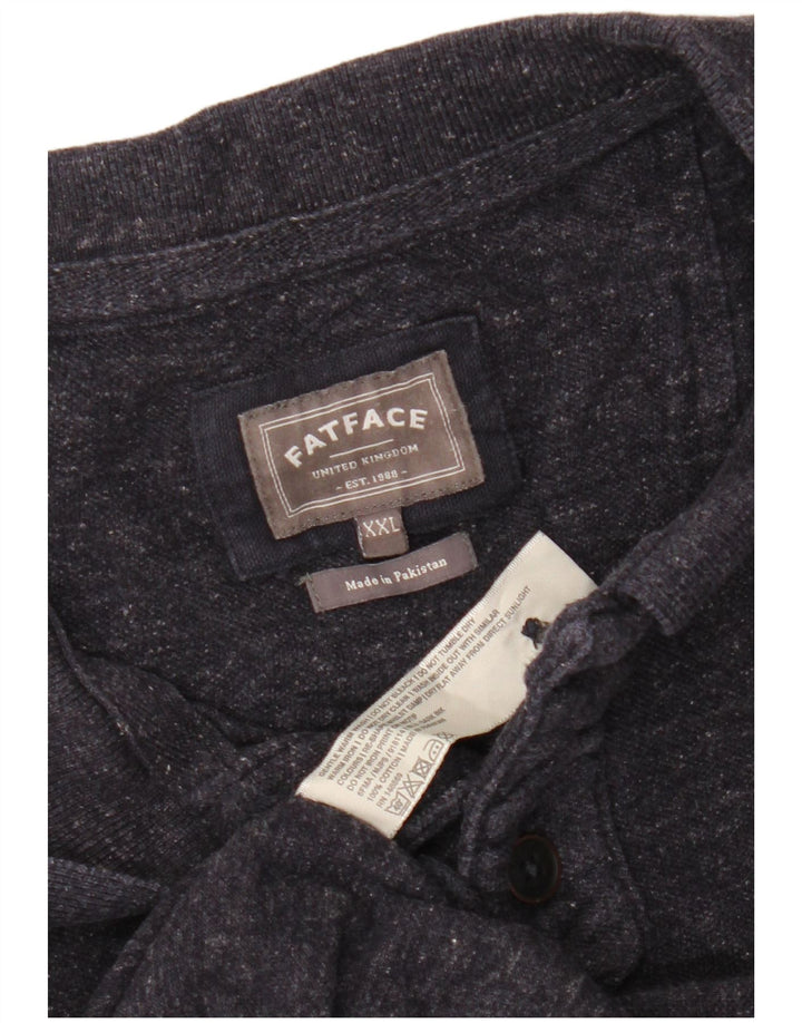 Polo da uomo FAT FACE 2XL cotone screziato blu navy
