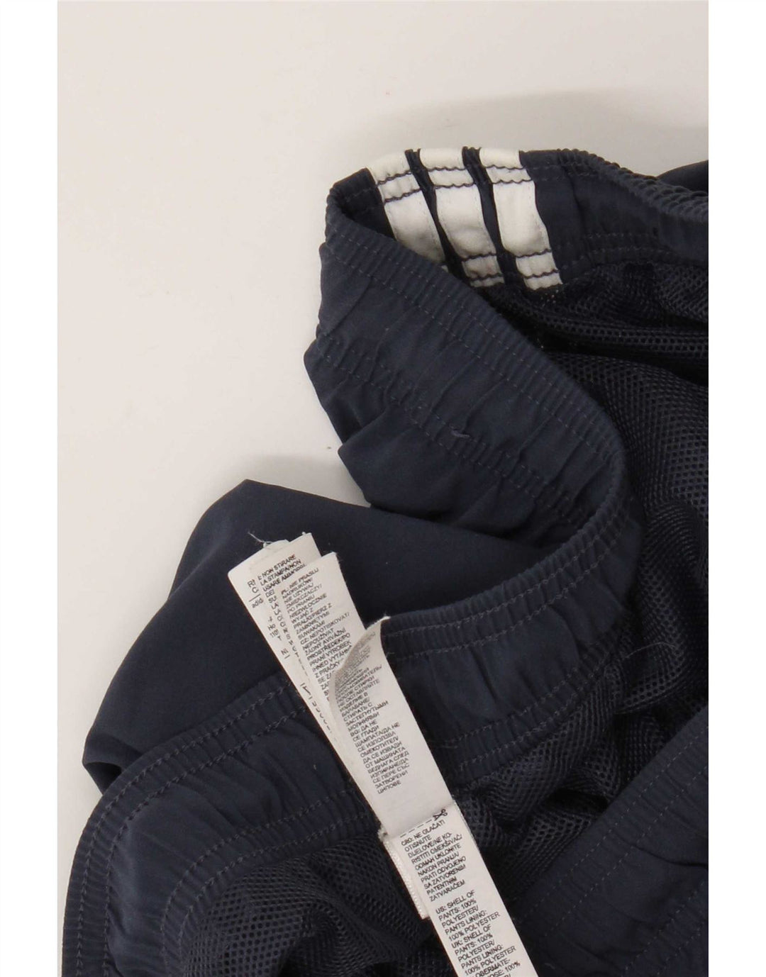 Pantaloni da tuta da uomo Adidas UK 42/44 Large Blu Navy Poliestere