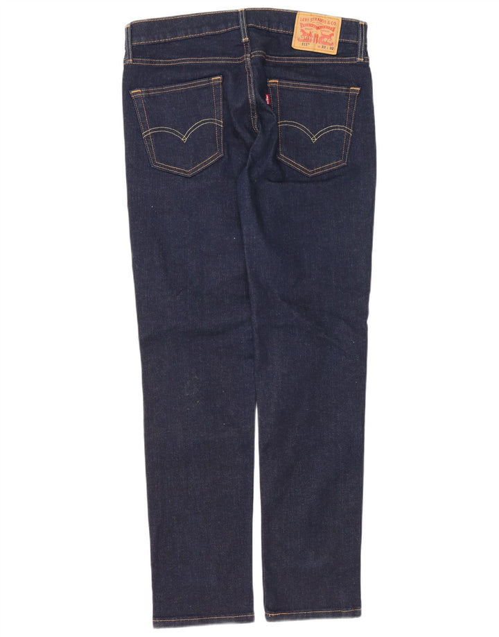 Levi's Uomo 511 Slim Jeans W33 L32 Blu Navy Cotone