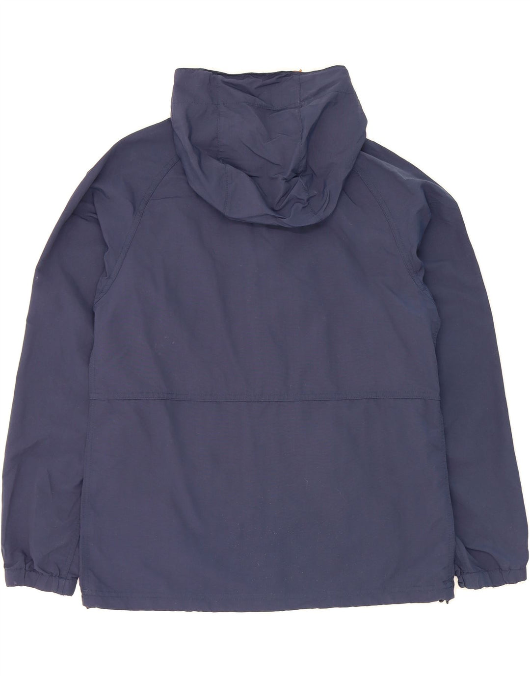 L.L.BEAN Womens Hooded Rain Jacket UK 14 Medium Navy Blue Nylon Vintage L.L.Bean and Second-Hand L.L.Bean from Messina Hembry 