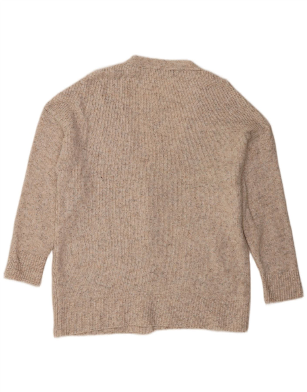 Maglione cardigan oversize da donna Marks & Spencer UK 16 Large Beige