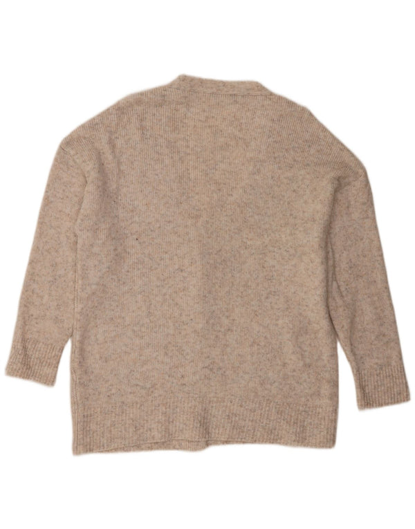 Maglione cardigan oversize da donna Marks & Spencer UK 16 Large Beige