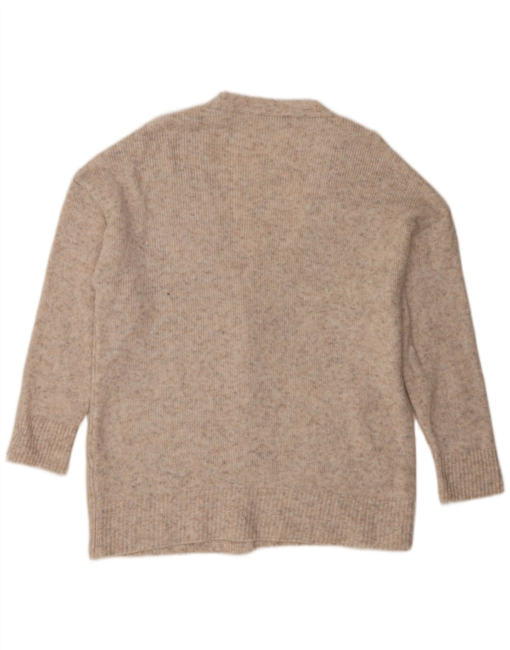 Maglione cardigan oversize da donna Marks & Spencer UK 16 Large Beige