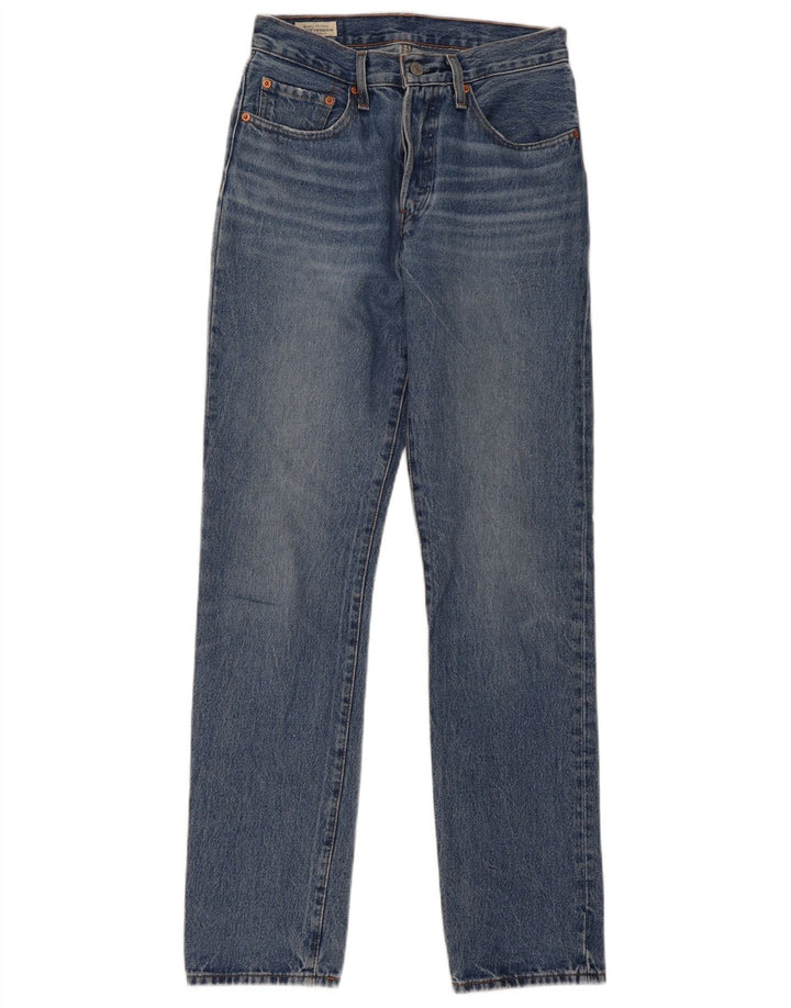 Jeans dritti 501 da donna Levi's W26 L32 cotone blu