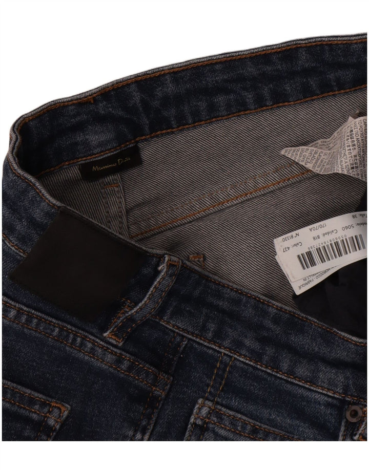 Jeans dritti da donna Massimo Dutti W30 L27 cotone blu