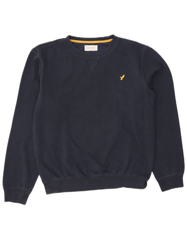Pier One Felpa da uomo Maglione piccolo blu navy