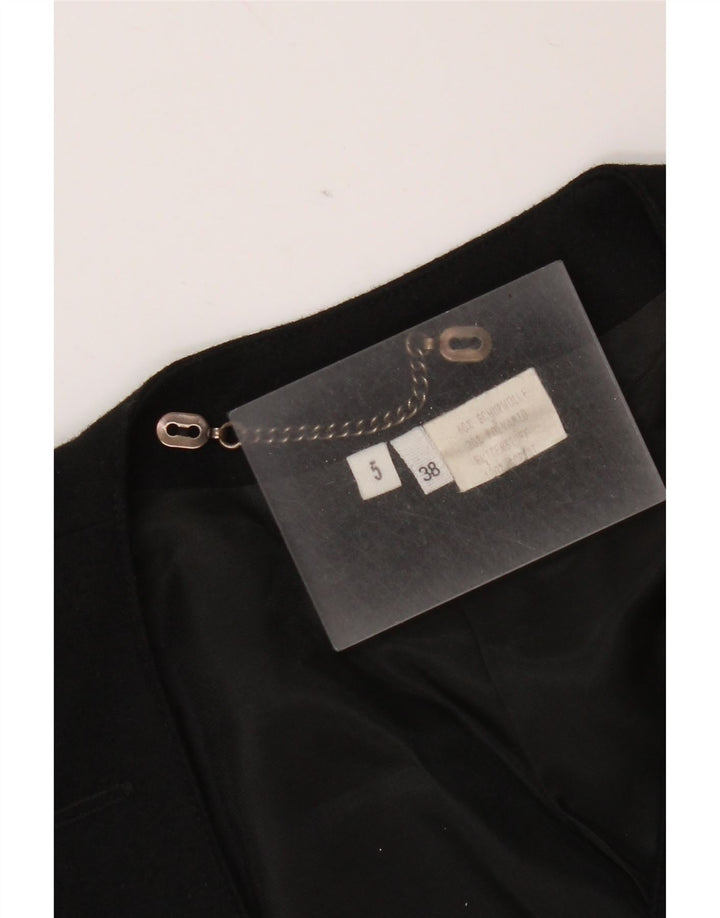 Giacca bolero vintage con maniche a 3/4 e grafica corta da donna EU 38 media nera