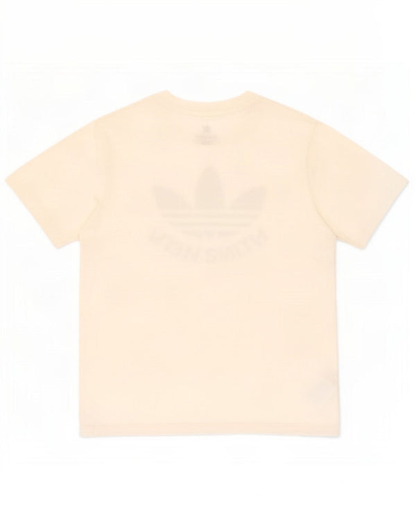 T-shirt grafica Adidas Stan Smith da ragazzo, 10-11 anni, in cotone bianco