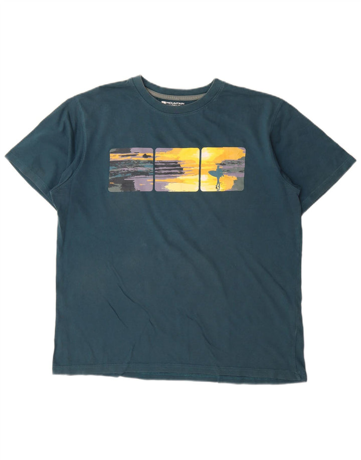 T-shirt grafica da uomo Mountain Warehouse, taglia grande, verde
