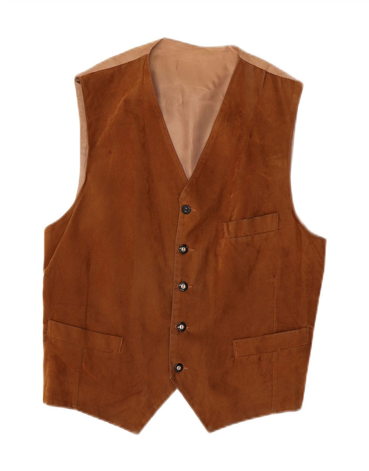 POLBOT Mens Waistcoat Medium Brown Polyamide Vintage Polbot and Second-Hand Polbot from Messina Hembry 