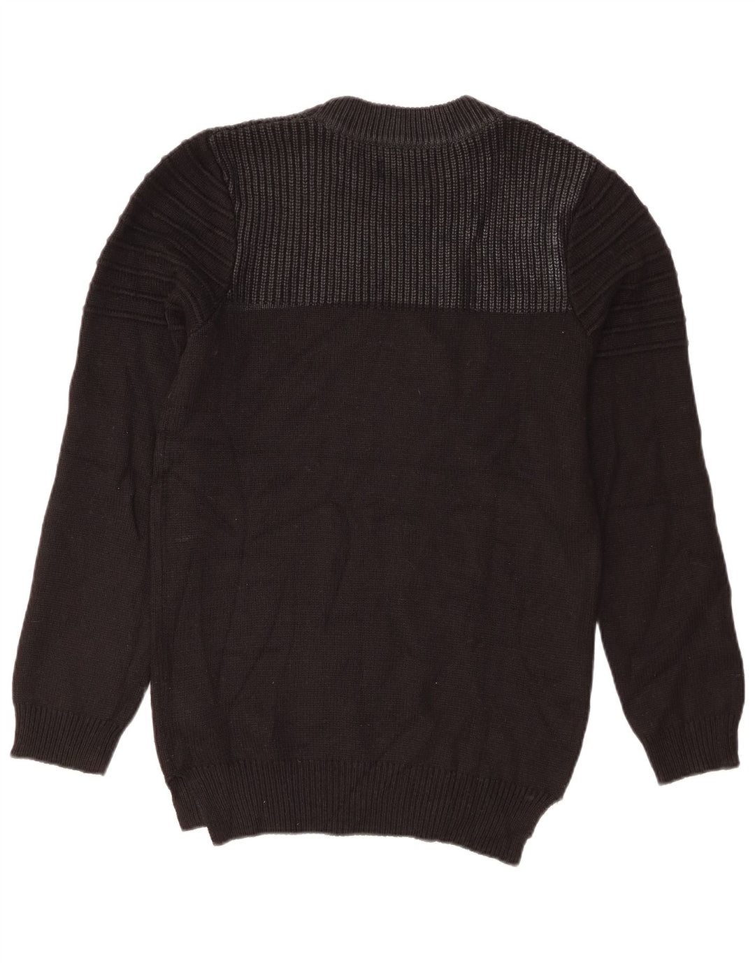 Maglione maglione girocollo da uomo Jack & Jones piccolo acrilico nero