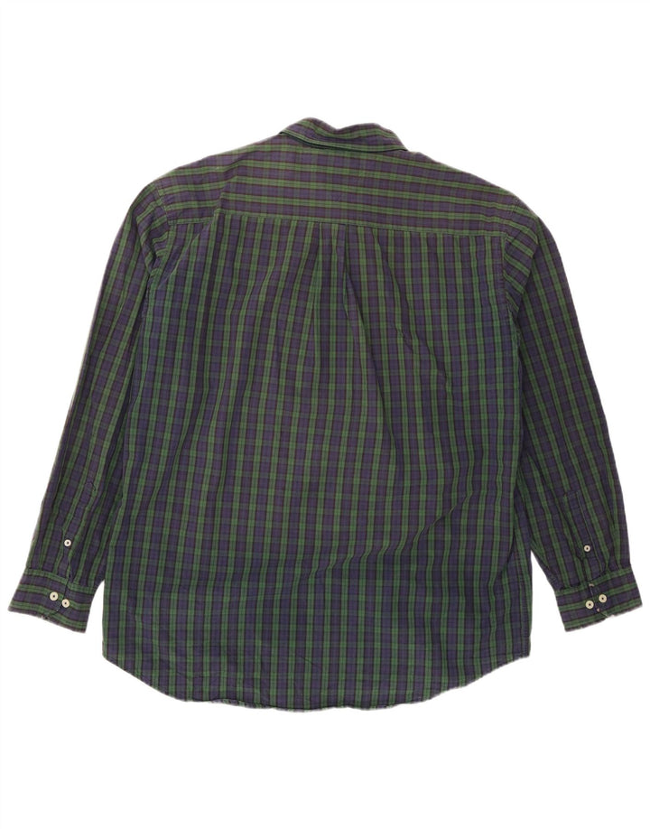 Camicia da uomo Tommy Hilfiger XL blu navy a quadri in cotone