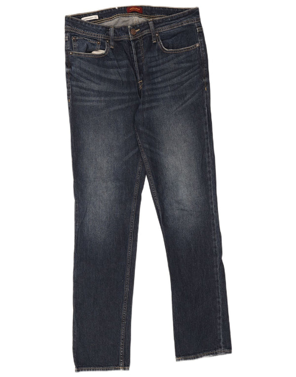 Jeans dritti slim Tim da uomo Jack & Jones W32 L34 cotone blu