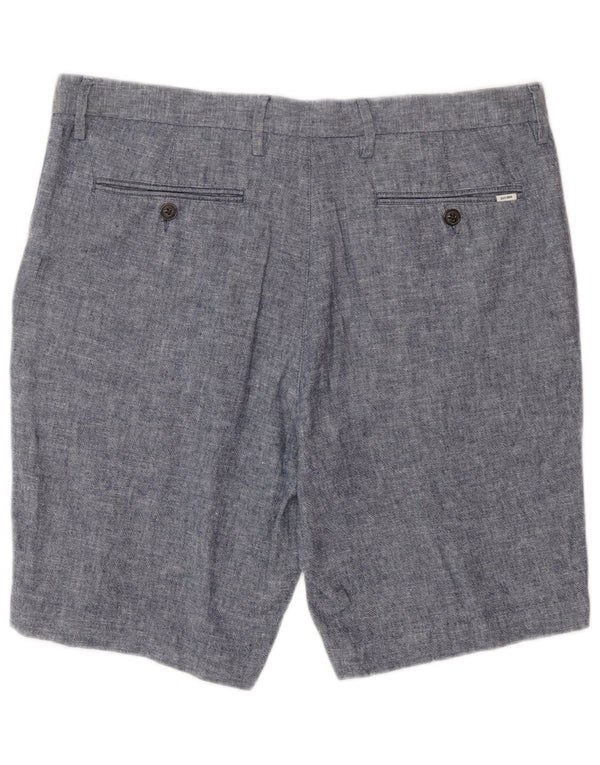 Pantaloncini chino da uomo Marks & Spencer W34 grande lino blu